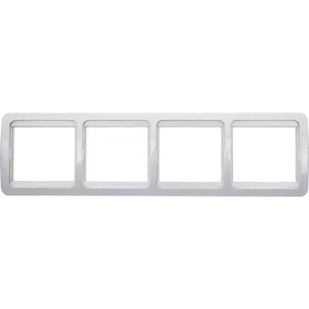 Вставка СВЕТОЗАР "ГАММА" декоративная, цвет светло-серый металлик, одинарная SV-54166-SM купить в Уфе