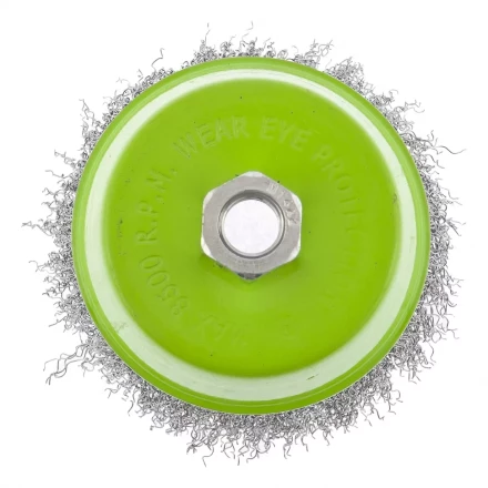 Щетка для УШМ 100 мм М14 &quot;чашка&quot; витая проволока СИБРТЕХ 746057 купить в Уфе