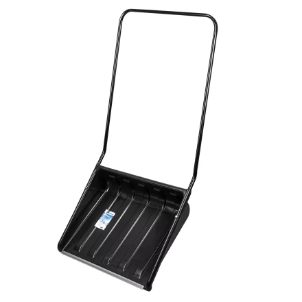 Движок для уборки снега пластиковый, 700х550х1470 мм, стальная рукоятка, Сибртех 61643 купить в Уфе