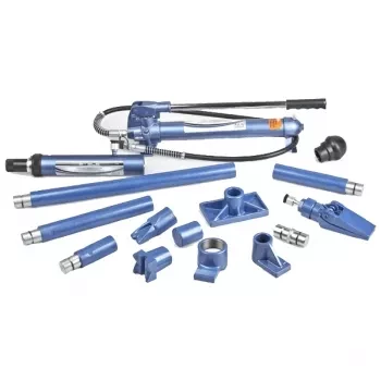 Растяжка гидравлическая 4 т набор из 16 предметов 7 сменных насадок в металическом кейсе Stels 51352 купить в Уфе