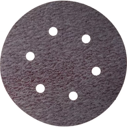 Круг шлифовальный URAGAN &quot;Универсальный с покрытием стеарата цинка&quot; на липучке, 6 отверстий, P320, 150мм, 5шт 907-43113-320-05 купить в Уфе