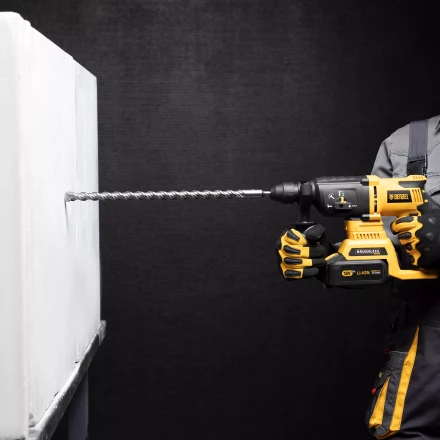 Бур по бетону, двойная спираль Denzel, 20 x 460 мм, три пылеотводящие кромки, 705049 купить в Уфе