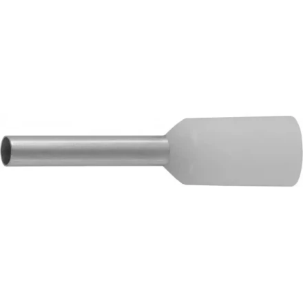 Наконечник СВЕТОЗАР штыревой, изолированный, для многожильного кабеля, белый, 0,75 мм2, 25шт 49400-07 купить в Уфе