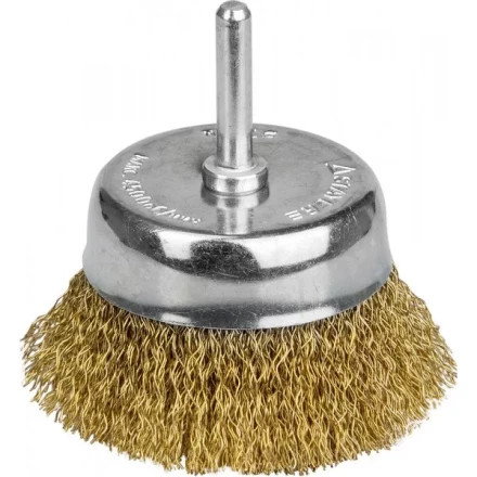 STAYER &quot;PROFESSIONAL&quot;. Щетка чашечная для дрели, витая стальная латунированная проволока 0,3мм, 63мм 35117-063_z01 купить в Уфе