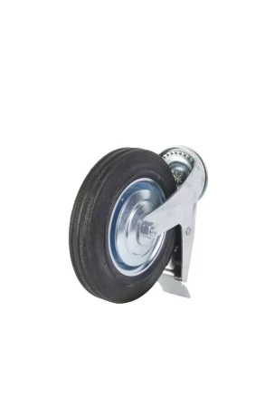 Колесо поворотное SCtB 80 200 мм резина с болтом и тормозом (F) 1027181 купить в Уфе