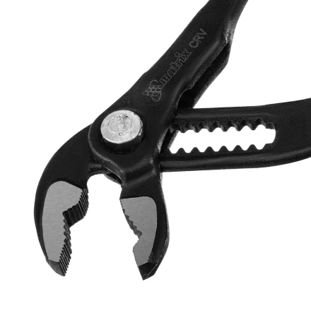 Клещи переставные 180 мм Matrix, кнопочный механизм, хром-ванадий, обливные рукоятки 17925 купить в Уфе