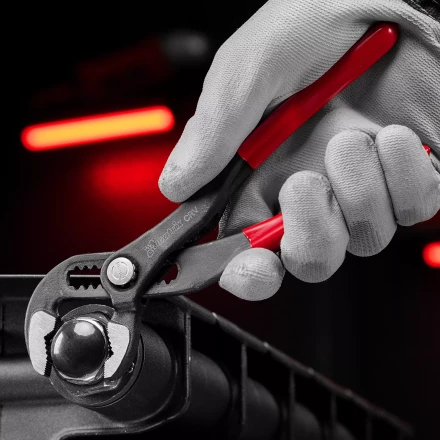 Клещи переставные 180 мм Matrix, кнопочный механизм, хром-ванадий, обливные рукоятки 17925 купить в Уфе