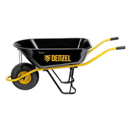 Тачка строительная Denzel 689965, усиленная, объем 130 л, 230 кг, колесо 15х6.00-6 купить в Уфе