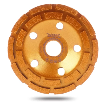 Двурядная алмазная шлифовальная чашка MESSER VZ по бетону и граниту купить в Уфе