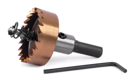 HSS-TiN коронка MESSER 32мм с центр. сверлом и толкающей пружиной для  лист. материала  до 2 мм ц/х купить в Уфе