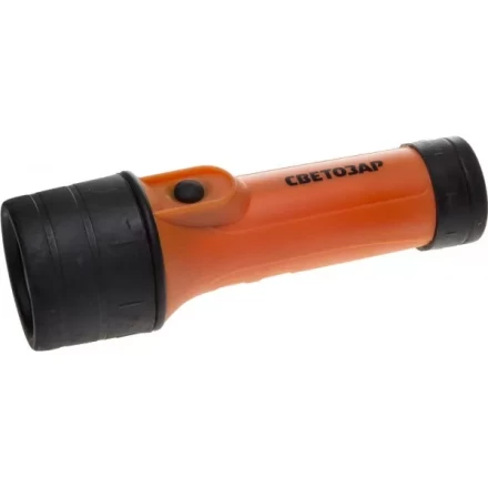 Фонарь СВЕТОЗАР ручной с ABS-корпусом и кольцом, криптоновая лампа, 2xD SV-56385 купить в Уфе