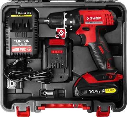 Дрель-шуруповерт 2 АКБ ДА-14.4-2-Ли КНМ2 серия МАСТЕР купить в Уфе