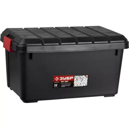 Ящик ЗУБР &quot;МАСТЕР&quot; пластиковый со съемной крышкой, автомобильный, 610x370x330мм (24&quot;) 38184-24 купить в Уфе