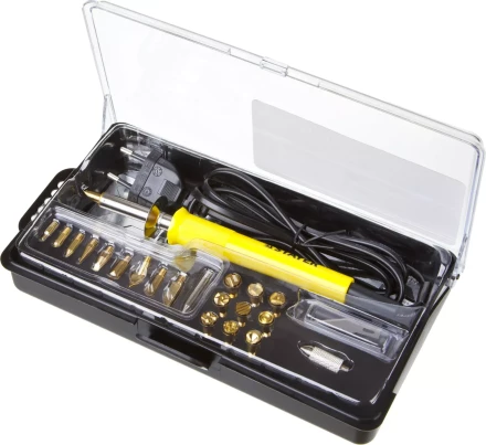 Прибор для выжигания STAYER &quot;PROFESSIONAL&quot;, 3в1, с набором насадок 20шт 45227 купить в Уфе