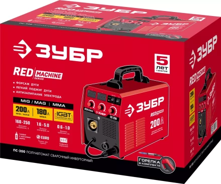 Полуавтомат сварочный инверторный МIG-MAG c функцией ММА ПС-200 серия МАСТЕР купить в Уфе