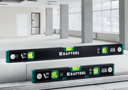 Профессиональный магнитный уровнь с зеркальным глазком KRAFTOOL 34785-200 купить в Уфе