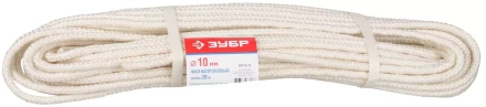 Фал ЗУБР капроновый, d=10,0 мм, 20 м, 2000 кгс, 51 ктекс 50210-10 купить в Уфе