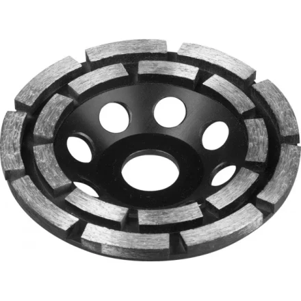 Чашка ЗУБР алмазная сегментная двухрядная, высота 22,2мм, 125мм 33372-125 купить в Уфе
