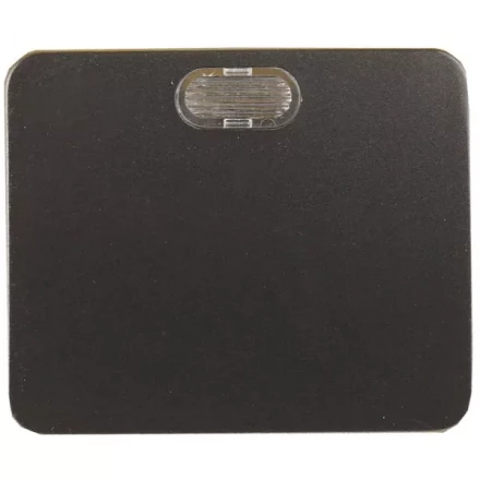 Выключатель СВЕТОЗАР &quot;ГАММА&quot; с подсветкой, одноклавишный, без вставки и рамки, цвет темно-серый металлик, 10A/~250B SV-54131-DM купить в Уфе