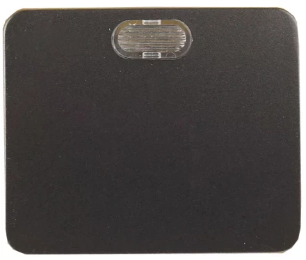 Выключатель СВЕТОЗАР &quot;ГАММА&quot; с подсветкой, одноклавишный, без вставки и рамки, цвет темно-серый металлик, 10A/~250B SV-54131-DM купить в Уфе