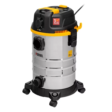 Пылесос строительный Denzel 28203 RVC30, 1400 Вт, бак 30 л, шланг 3 м, розетка с автосинхр. купить в Уфе