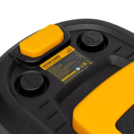 Пылесос строительный Denzel 28203 RVC30, 1400 Вт, бак 30 л, шланг 3 м, розетка с автосинхр. купить в Уфе