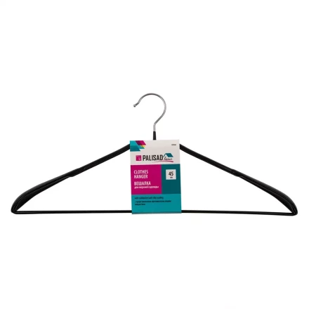 Вешалка металлическая Home Palisad 929265 для верхней одежды с прорезиненным противоскользящим покрытием 45 см купить в Уфе