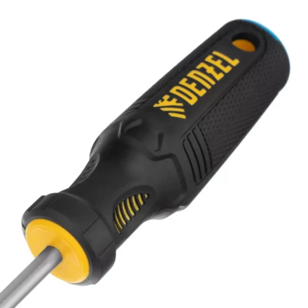 Отвертка SL6x150 мм, CrV, трехкомпонентная рукоятка Denzel 12199 купить в Уфе
