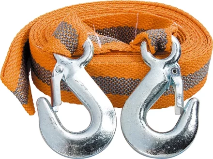 Трос буксировочный 5 тонн 2 крюка пакет STELS Россия 54375 купить в Уфе