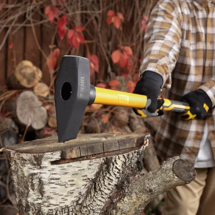 Колун-кувалда 3000 г Denzel 21851, кованая, фибергласовая  рукоятка c TPR покрытием, 880 мм купить в Уфе