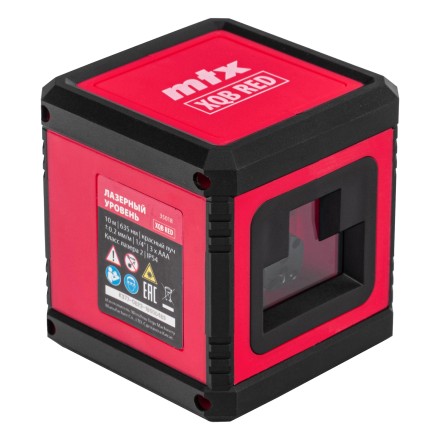 Лазерный уровень MTX XQB RED Basic SET, 10 м, красный луч, батарейки, резьба 1/4&quot; 35018 купить в Уфе