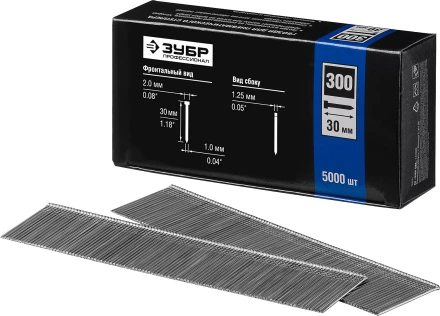 Гвозди тип 300, 30 мм, особотвердые, ЗУБР &quot;ПРОФЕССИОНАЛ&quot; 31830-30, 5000 шт 31830-30 купить в Уфе