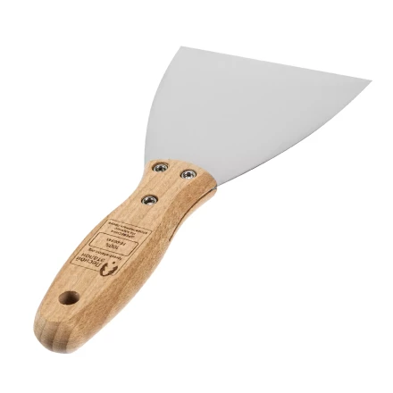 Шпательная лопатка из нержавеющей стали, 100 мм, буковая рукоятка, EFP Matrix 85617 купить в Уфе