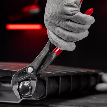 Клещи переставные 250 мм Matrix, кнопочный механизм, хром-ванадий, обливные рукоятки 17926 купить в Уфе