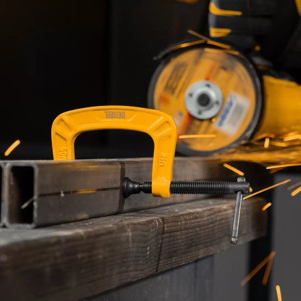 Струбцина G-образная Denzel, усиленная, 50 мм, 20641 купить в Уфе