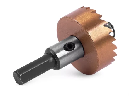 HSS-TiN коронка MESSER 35мм с центр. сверлом и толкающей пружиной для  лист. материала  до 2 мм ц/х купить в Уфе