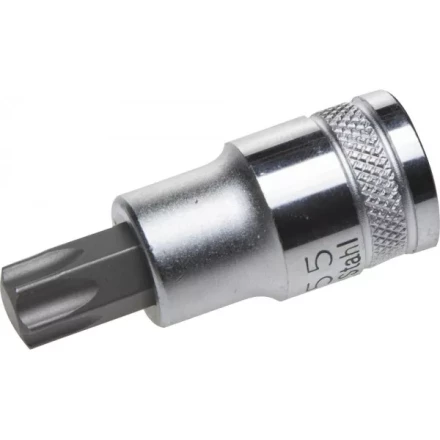 Торцовая бита-головка KRAFTOOL &quot;INDUSTRIE QUALITAT&quot;, материал S2, TORX, сатинированная, 1/2&quot;, Т55 27905-55_z01 купить в Уфе