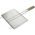 Решетка-гриль GRINDA &quot;BARBECUE&quot;, плоская, нержавеющая сталь, 300х225мм 424733 купить в Уфе
