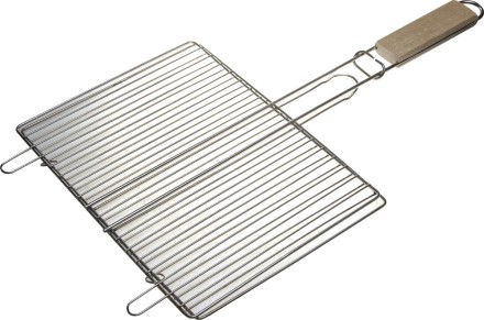 Решетка-гриль GRINDA &quot;BARBECUE&quot;, плоская, нержавеющая сталь, 300х225мм 424733 купить в Уфе