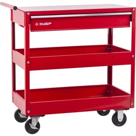 Тележка инструментальная ЗУБР &quot;МАСТЕР&quot;, 1 ящик + 2 полки, 737х383х785мм 38912 купить в Уфе