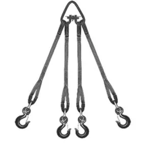 Строп текстильный четырехветвевой 4СТ 1.25 т L=4 м  SF6 30 мм Звено РТ-3 купить в Уфе