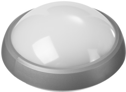 Светильник STAYER &quot;PROFI&quot; PROLight светодиодный, влагозащищенный IP65, пластиковый корпус, PC, влагозащищенный, круг, металлик, 4000К, 7(60Вт) 57362-60-S купить в Уфе
