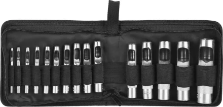 Набор ЗУБР "МАСТЕР": Пробойники для кожи, 3-25мм, 15шт 22949-H15 купить в Уфе