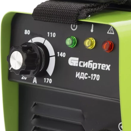 Аппарат инверторный дуговой сварки СИБРТЕХ ИДС-170 94375 купить в Уфе