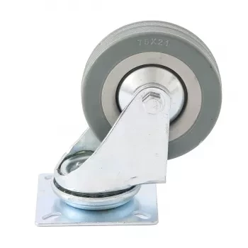 Колесо поворотное d-100мм крепление платформенное СИБРТЕХ 68715 купить в Уфе