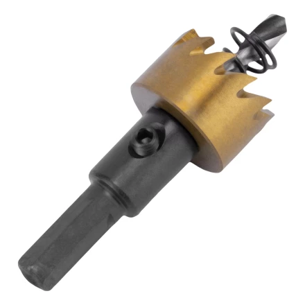 Коронка по металлу HSS, 22 мм, нитридтитановое покрытие Denzel 724103 купить в Уфе