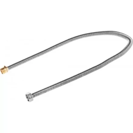 Подводка ЗУБР &quot;ЭКСПЕРТ&quot; сильфонная из нержавеющей стали, для воды, г/ш  (гайка-штуцер), 1/2&quot;, 0,8м 51011-G/S-080 купить в Уфе