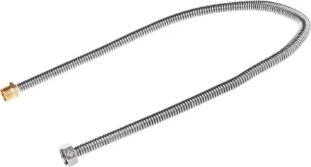 Подводка ЗУБР &quot;ЭКСПЕРТ&quot; сильфонная из нержавеющей стали, для воды, г/ш  (гайка-штуцер), 1/2&quot;, 0,8м 51011-G/S-080 купить в Уфе