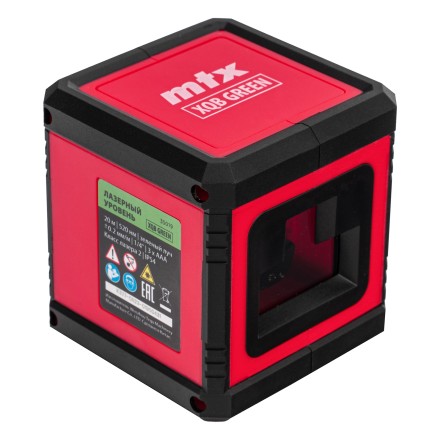Лазерный уровень MTX XQB GREEN Basic SET, 20 м, зеленый луч, батарейки, резьба 1/4&quot; 35019 купить в Уфе
