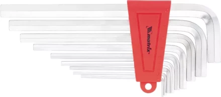 Набор ключей шестигранных имбусовых HEX, 2–12 мм, CrV,  9 шт., удлиненные ,  сатин  MATRIX 12302 купить в Уфе